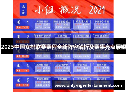 2025中国女排联赛赛程全新阵容解析及赛事亮点展望
