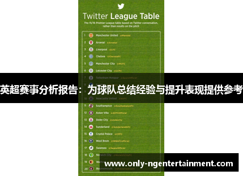 英超赛事分析报告：为球队总结经验与提升表现提供参考